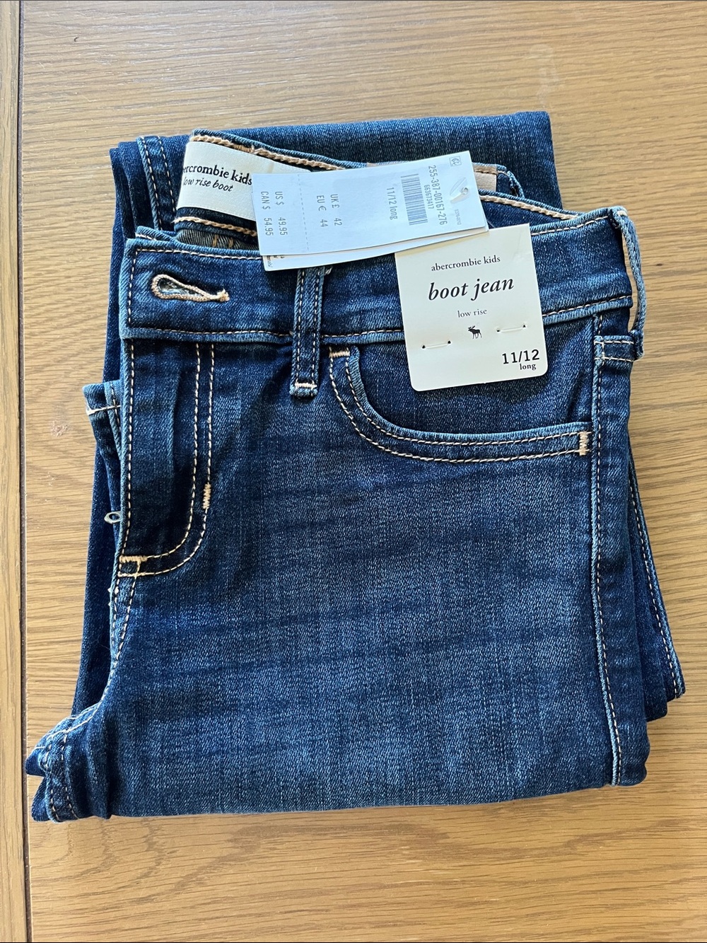 abercrombie kids Dark Blue Boot Cut Jeans